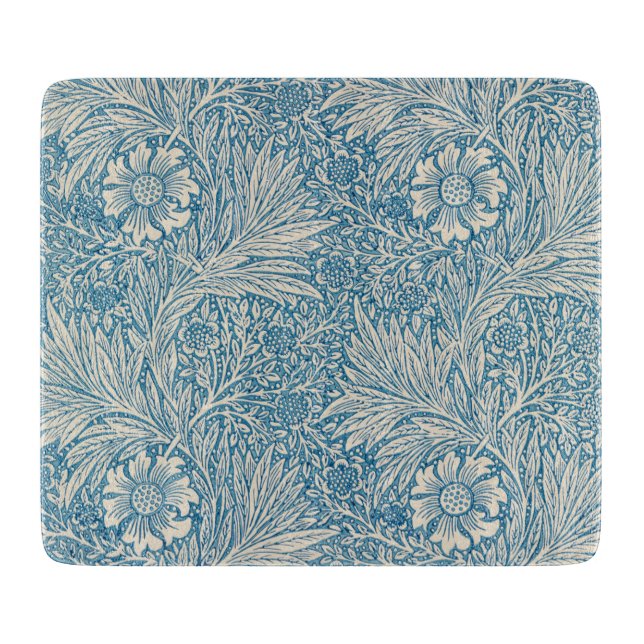 Planche À Découper Blue Marigolds (par William Morris) (Devant)