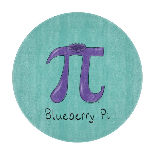 Planche à découper Blueberry Pi Cute Math Pi Day P (Devant)