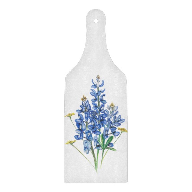 Planche À Découper Bluebonnets et Fleurs sauvages (Devant)