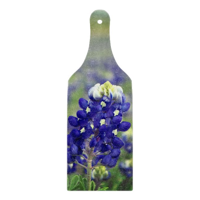Planche À Découper Bluebonnets Fleurs Bleues Texas Texan Floral (Devant)