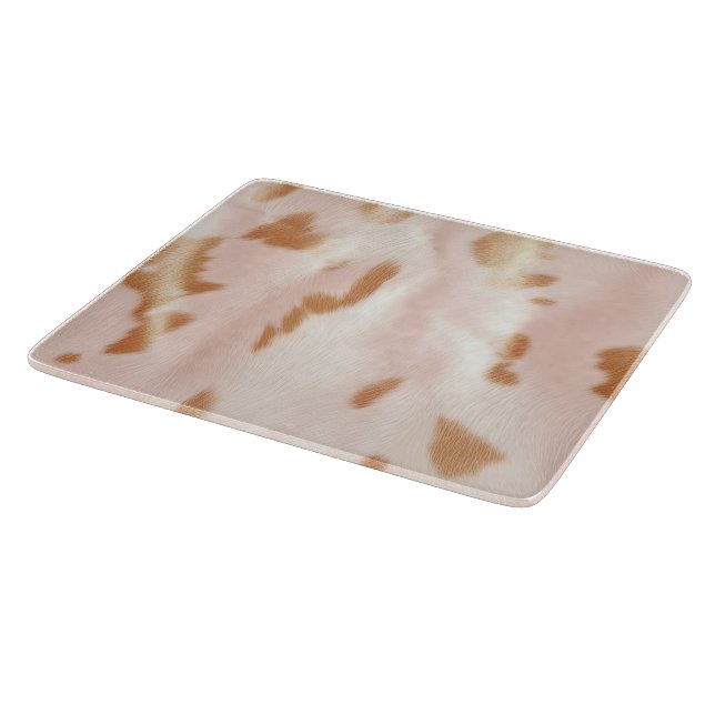 Planche À Découper Blush Rose Tan Southwest Faux Cowhal (Coin)