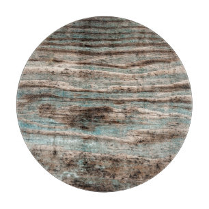 Planche À Découper Bois bleu vintage