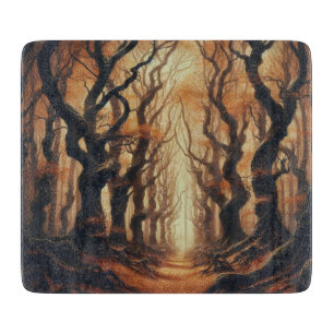 Planche À Découper Bois d'automne gothique