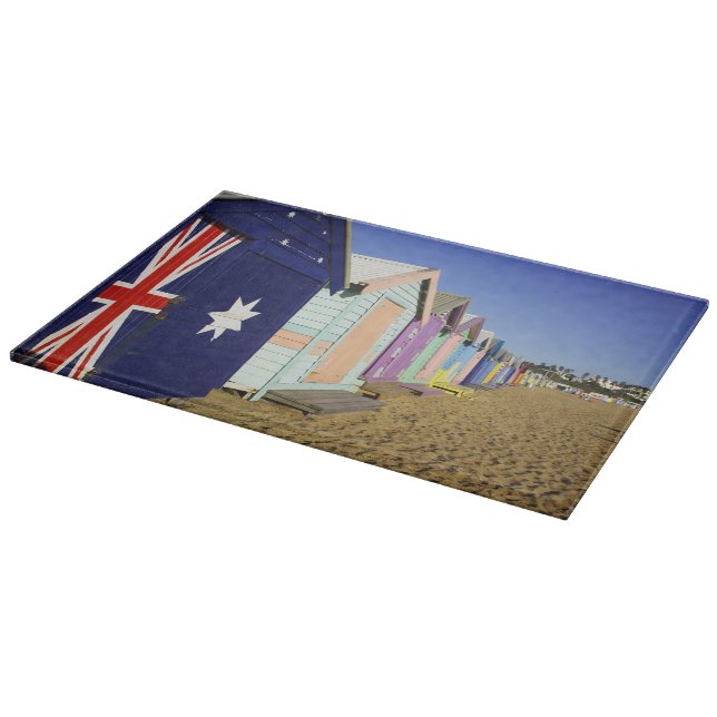 Planche À Découper Boîtes de bain, plage de Middle Brighton, Port (Coin)