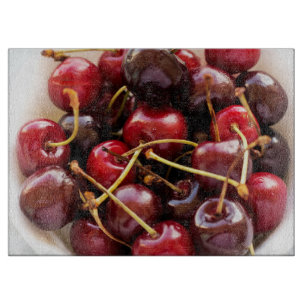 Planche À Découper bol de cerises