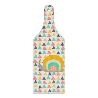 Planche À Découper Bon escargot sur les triangles