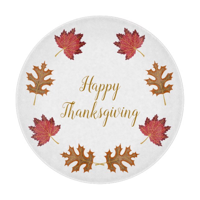 Planche À Découper Bon thanksgiving personnalisé (Devant)
