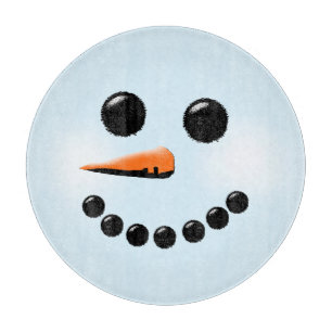 Planche À Découper Bonhommes de neige mignons de vacances d'hiver de