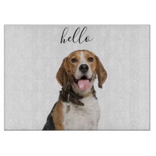 Planche À Découper Bonjour mignon Beagle Chien Maman Animal de compag