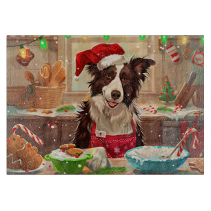 Planche À Découper Bordure Collie Gîtes : Noël festif