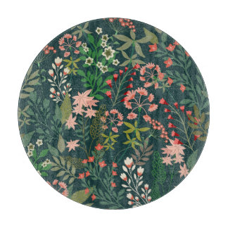 Planche À Découper Botanique florale foncée sans Motif