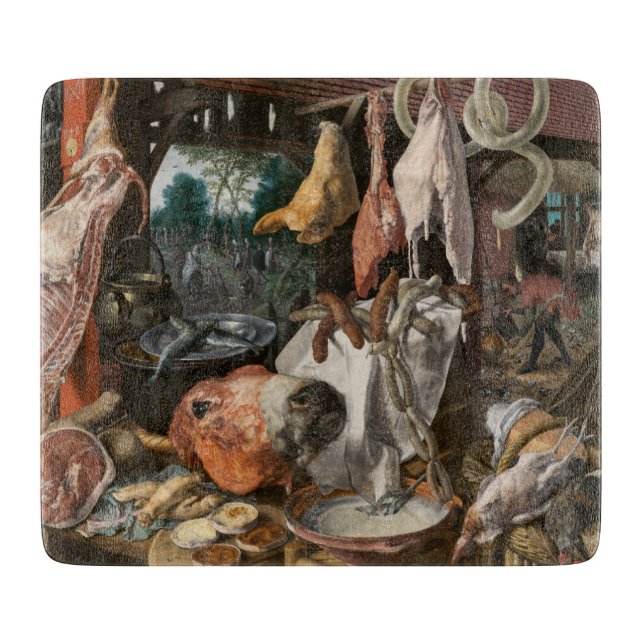 Planche À Découper Boucher's Stall (par Pieter Aertsen) (Devant)