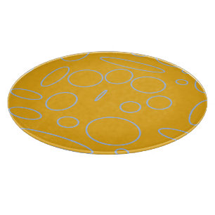 Planche À Découper Boucles cercles sur orange