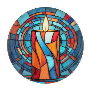 Planche À Découper Bougie de Noël rétro des années 60