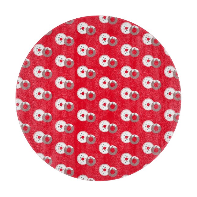 Planche À Découper Boulangerie de beignets de Noël (Devant)