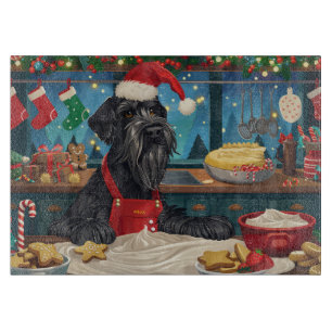 Planche À Découper Boulangerie de Noël du Schnauzer géant : Noël fest