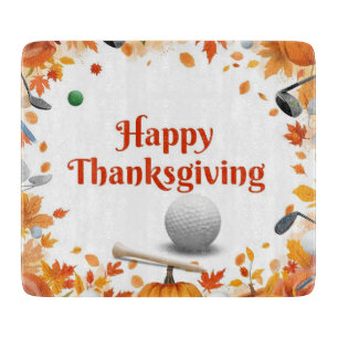 Planche À Découper Boule de golf avec Bon thanksgiving texte pour gol