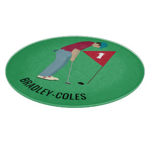 Planche À Découper Boule ronde verte de golf