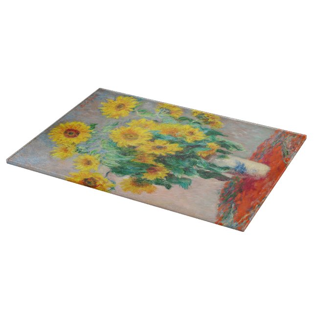 Planche À Découper Bouquet de tournesols Claude Monet (Coin)