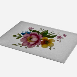 Planche À Découper Bouquet floral de tasse à thé