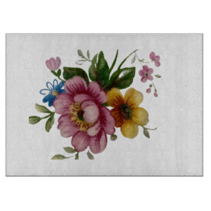 Planche À Découper Bouquet floral de tasse à thé