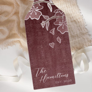 Planche À Découper Bourgogne Cerisier Fleur de Fleur Personnalisé Ann