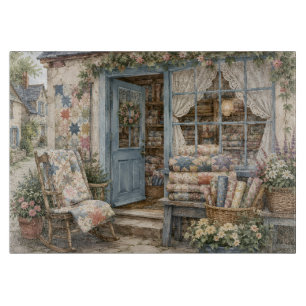 Planche À Découper Boutique de Courtepoint Cottagecore Français Aquar
