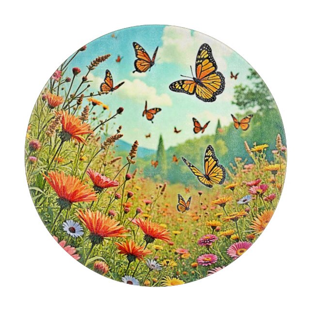 Planche À Découper Bouton Fleur sauvage vibre Joy Design (Devant)