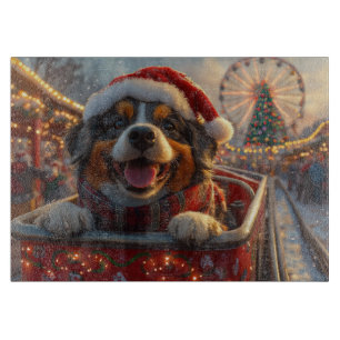Planche À Découper Bouviers des Flandres Chien Montagnes Russes Noël