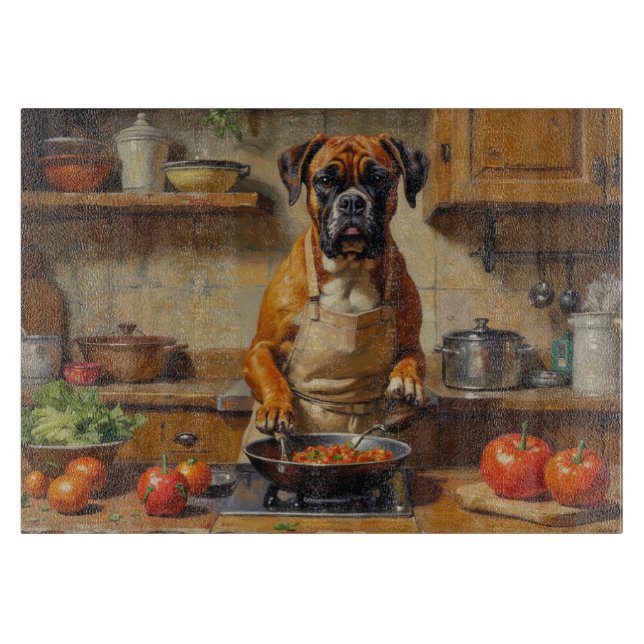 Planche À Découper Boxeur cuisine dans la cuisine (Devant)