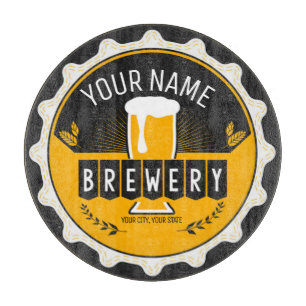 Planche À Découper Brasserie personnalisée Bouteille Casquette Bar