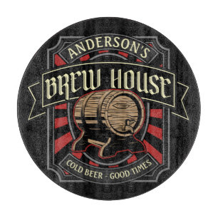 Planche À Découper Brasserie personnalisée Étiquette Bière Brasserie 