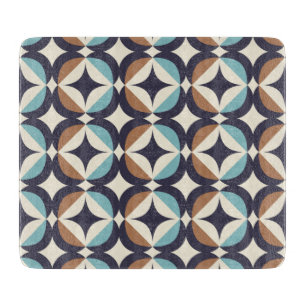 Planche À Découper Brun moderne de la moitié du siècle et motif