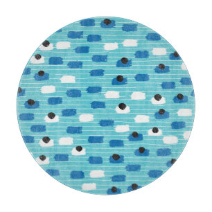 Planche À Découper Brush course sans couture motif, dessiné à la main