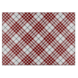 Planche À Découper Buchanan tartan rouge blanc plaid