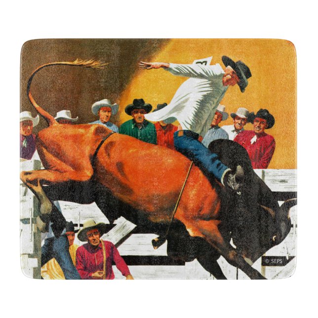 Planche À Découper Bull Riding par Fred Ludekens (Devant)