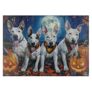 Planche À Découper Bull Terrier Halloween Épouvantable 
