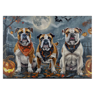 Planche À Découper Bulldog Halloween Éffrayant