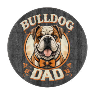Planche À Découper bulldog papa – joli bulldog vintage pour la fête d