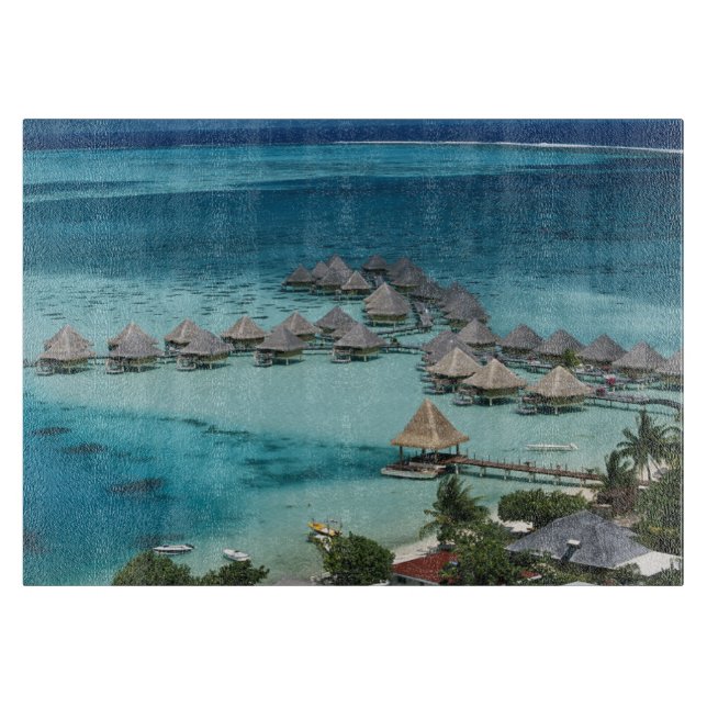 Planche À Découper Bungalows de l'hôtel Beachcomber (Devant)
