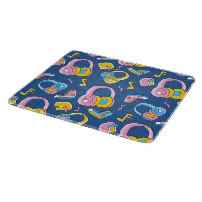 Planche À Découper Bunter Musikmix en rosa, blau, gelée (Coin)