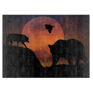 Planche À Découper Buse de loup et planche de coupe d'ours
