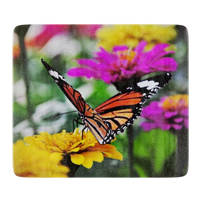 Planche À Découper Butterfly on Flowers #2 (Devant)