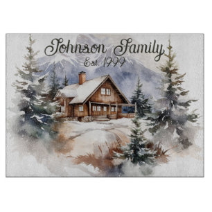 Planche À Découper Cabine d'hiver