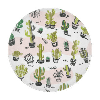 Planche À Découper Cactus à main : vintage sans soudure.