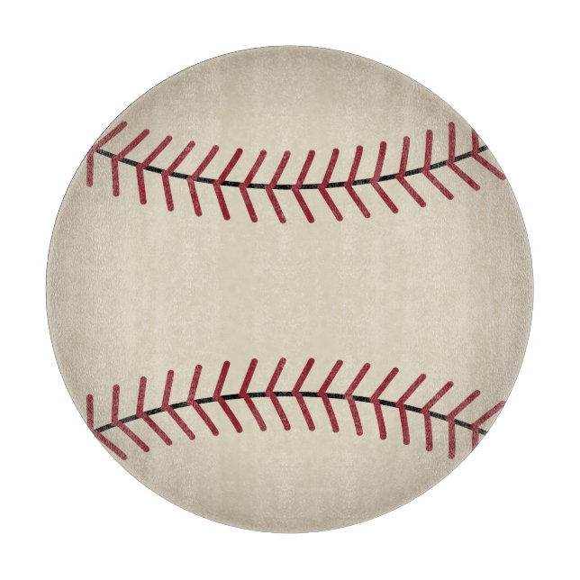 Planche à découper cadeau cuisine baseball sports (Devant)
