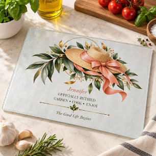 Planche À Découper Cadeau de cuisine pour retraite pour elle Jardin C
