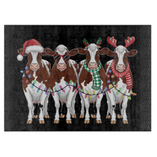 Planche À Découper Cadeau de Noël de vache pour amateur de vaches Fer