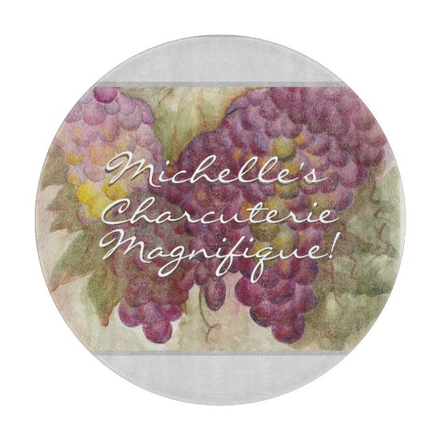 Planche À Découper Cadeau de vin français inspiré de charcuterie pers (Devant)