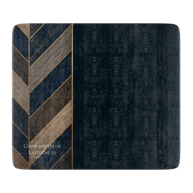 Planche À Découper Cadeau immobilier en arête de herringbone L33  (Devant)